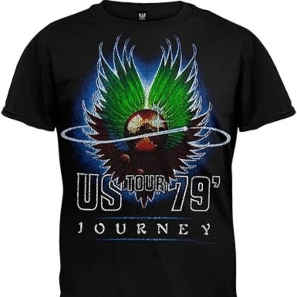 Journey US Tour '79 Graphic T-Shirt - Black - Picture 2 of 8